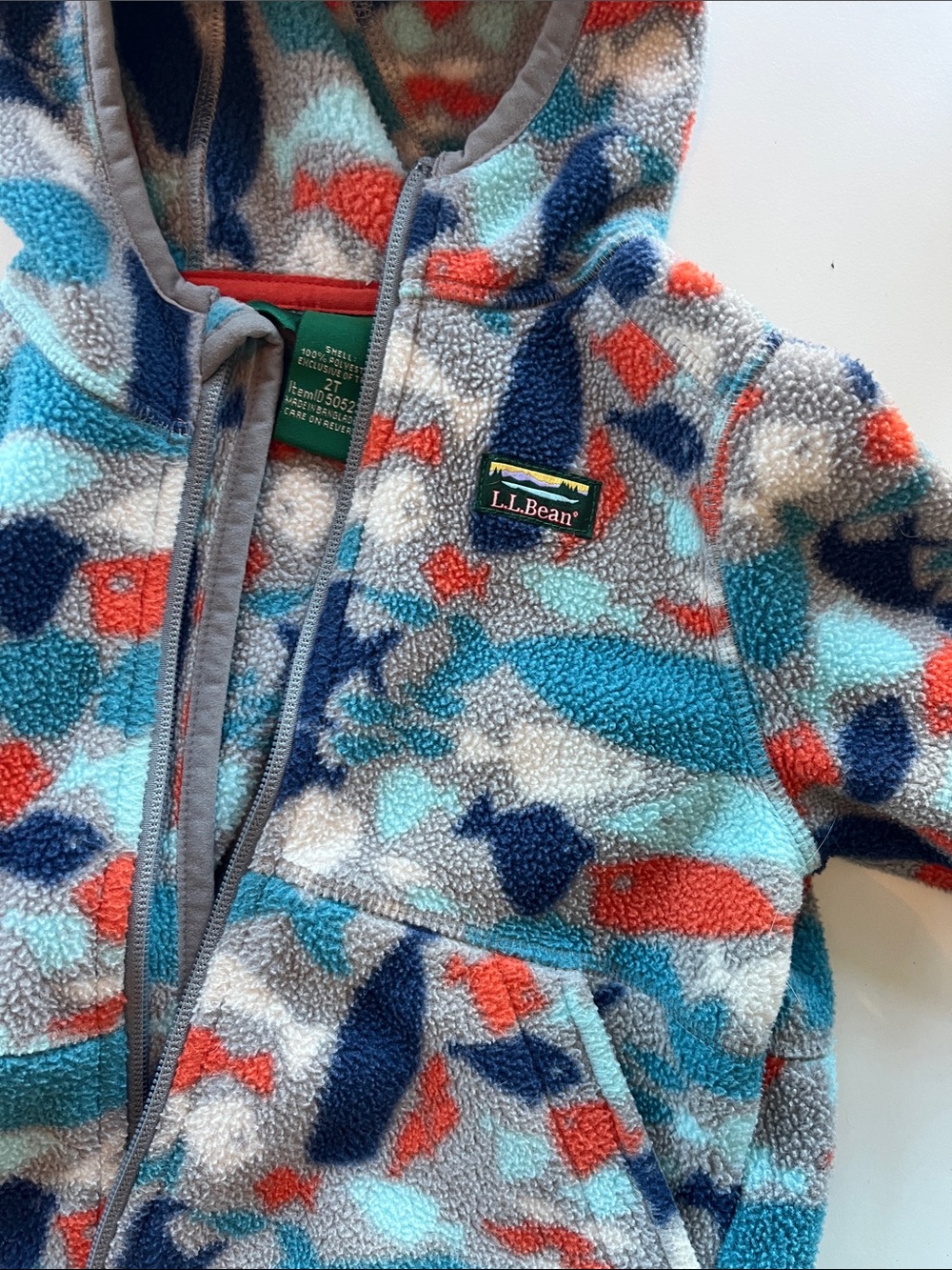LLBean Fish Fleece | 2T - Picture 3 of 4